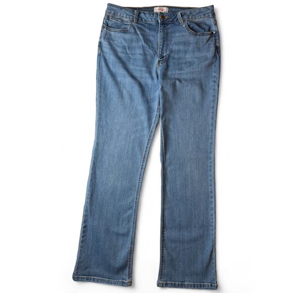 Wrangler Bootcut Blue Stretch Denim Jeans Western Cowgirl Casual Women’s Sz 14 - Picture 1 of 12